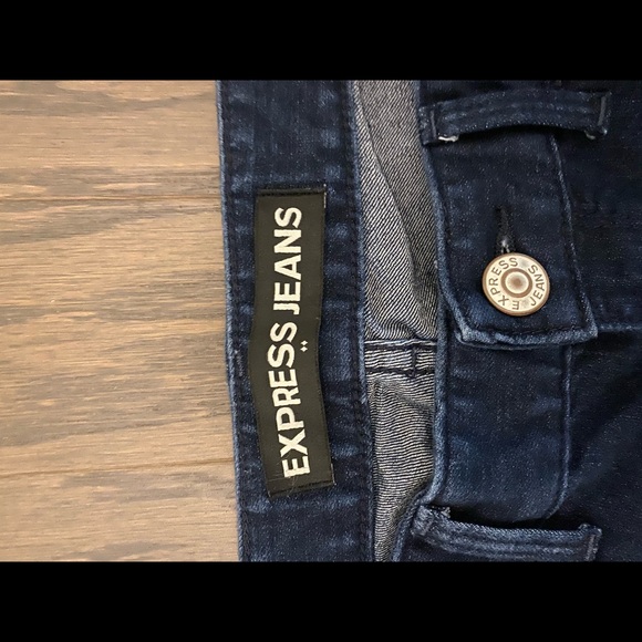 Express leggings jeans low rise dark size 6 - Picture 4 of 5